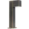 Image de QAZQA baleno - Industriele Staande Buitenlamp | Staande Lamp voor buiten - 1 lichts - H 35 cm - Zwart Goud - Industrieel - Buitenverlichting