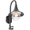 Image de QAZQA daphne - Klassieke Wandlamp met Bewegingsmelder | Bewegingssensor | sensor voor buiten - 1 lichts - D 35 cm - Zwart - Buitenverlichting
