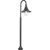 Image de QAZQA daphne - Klassieke Staande Buitenlamp | Staande Lamp voor buiten - 1 lichts - H 125 cm - Zwart - Buitenverlichting