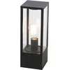 Image de QAZQA charlois - Design Staande Buitenlamp | Staande Lamp voor buiten - 1 lichts - H 40 cm - Zwart - Buitenverlichting