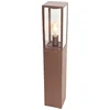 Image de QAZQA charlois - Industriele Staande Buitenlamp | Staande Lamp voor buiten - 1 lichts - H 80 cm - Roestbruin - Industrieel - Buitenverlichting