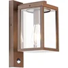 Image de QAZQA charlois - Industriele Buitenlamp met Bewegingsmelder | Bewegingssensor | sensor voor buiten - 1 lichts - D 21.5 cm - Roestbruin - Industrieel - Buitenverlichting