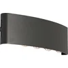 Image de QAZQA silly - Moderne LED Wandlamp Up Down voor buiten - 10 lichts - D 5 cm - Donkergrijs - Buitenverlichting