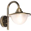 Image de QAZQA bruges - Klassieke Wand lantaarn voor buiten - 1 lichts - D 30 cm - Goud/messing - Buitenverlichting