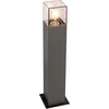 Image de QAZQA denmark - Moderne Staande Buitenlamp | Staande Lamp voor buiten - 1 lichts - H 50 cm - Donkergrijs - Buitenverlichting