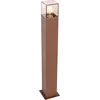 Image de QAZQA denmark - Industriele Staande Buitenlamp | Staande Lamp voor buiten - 1 lichts - H 70 cm - Roestbruin - Industrieel - Buitenverlichting