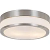 Image de QAZQA flavi - Moderne Plafondlamp voor buiten - 2 lichts - Ø 28 cm - Staal - Buitenverlichting