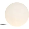 Image de QAZQA nura - Moderne Vloerlamp | Staande Lamp - 1 lichts - H 74.7 cm - Wit - Buitenverlichting