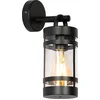 Image de QAZQA ruben - Industriele Wandlamp voor buiten - 1 lichts - D 160 mm - Zwart - Industrieel - Buitenverlichting