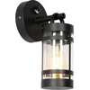 Image de QAZQA ruben - Industriele Wandlamp met Bewegingsmelder | Bewegingssensor | sensor voor buiten - 1 lichts - D 168 mm - Zwart - Industrieel - Buitenverlichting