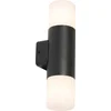 Image de QAZQA odense - Moderne Wandlamp voor buiten - 2 lichts - L 8.5 cm - Zwart - Buitenverlichting