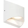 Image de QAZQA mal - Moderne LED Wandlamp voor buiten - 2 lichts - D 6.95 cm - Wit - Buitenverlichting