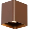 Image de QAZQA evi - Moderne LED Wandlamp voor buiten - 2 lichts - D 6.6 cm - Roestbruin - Buitenverlichting
