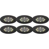 Image de QAZQA terry - Moderne LED Grondspot met Solar | Zonne energie - 6 stuks - Ø 12 cm - Zwart - Buitenverlichting