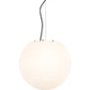 Image de QAZQA nura - Moderne Hanglamp voor buiten - 1 lichts - Ø 35 cm - Wit - Buitenverlichting
