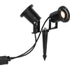 Image de QAZQA basic - Klassieke Priklamp | Prikspot buitenlamp - 2 lichts - L 23 cm - Zwart - Buitenverlichting