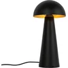 Image de QAZQA mushroom - Design Vloerlamp | Staande Lamp - 1 lichts - H 50 cm - Zwart Goud - Buitenverlichting