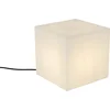 Image de QAZQA nura - Moderne Vloerlamp | Staande Lamp - 1 lichts - H 30 cm - Wit - Buitenverlichting
