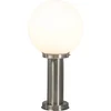 Image de QAZQA sfera - Moderne Dimbare LED Smart Staande Buitenlamp | Staande Lamp voor buiten incl. wifi met Dimmer - 1 lichts - H 50 cm - Staal - Buitenverlichting