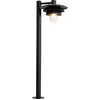 Image de QAZQA morty - Design Staande Buitenlamp | Staande Lamp voor buiten - 1 lichts - H 100 cm - Zwart - Buitenverlichting