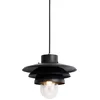 Image de QAZQA morty - Design Hanglamp voor buiten - 1 lichts - Ø 28.5 cm - Zwart - Buitenverlichting