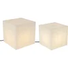 Image de QAZQA nura - Moderne Vloerlamp | Staande Lamp - 1 lichts - H 38 cm - Wit - Buitenverlichting