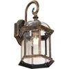 Image de QAZQA glasgow - Klassieke Wandlamp voor buiten - 1 lichts - L 21.2 cm - Goud - Buitenverlichting