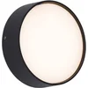 Image de QAZQA dop - Moderne LED Wandlamp voor buiten - 1 lichts - D 5 cm - Zwart - Buitenverlichting