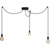Image de QAZQA cava - Moderne Hanglamp voor buiten - 3 lichts - Ø 18 cm - Zwart - Buitenverlichting