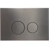 Image de QeramiQ Push Metal Bedieningsplaat - voor Geberit UP320 inbouwreservoir - dualflush - ronde knoppen - metaal gunmetal