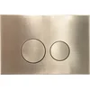 Image de QeramiQ Push Metal Bedieningsplaat - voor Geberit UP320 inbouwreservoir - dualflush - ronde knoppen - metaal - messing geborsteld (goud)