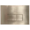 Image de FugaFlow Metal Bedieningsplaat - bedieningspaneel voor Geberit UP320 inbouwreservoir - dualflush - rechthoekige knoppen - metaal goud geborsteld