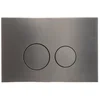 Image de FugaFlow Metal Bedieningsplaat - bedieningspaneel voor Geberit UP320 inbouwreservoir - dualflush - ronde knoppen - metaal gunmetal