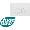 Image de FugaFlow Metal Bedieningsplaat - bedieningspaneel voor Geberit UP320 inbouwreservoir - dualflush - ronde knoppen - metaal wit mat