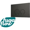 Image de FugaFlow Metal Bedieningsplaat - bedieningspaneel voor Geberit UP320 inbouwreservoir - dualflush - ronde knoppen - metaal zwart mat