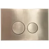 Image de FugaFlow Metal Bedieningsplaat - bedieningspaneel voor Geberit UP320 inbouwreservoir - dualflush - ronde knoppen - metaal goud geborsteld