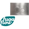 Image de FugaFlow Metal Bedieningsplaat - bedieningspaneel voor Geberit UP320 inbouwreservoir - dualflush - ronde knoppen - metaal RVS