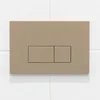 Image de QeramiQ Push Bedieningsplaat - voor Geberit UP320 inbouwreservoir - dualflush - rechthoekige knoppen - kunststof taupe