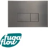 Image de FugaFlow Eccelente Press Bedieningsplaat - bedieningspaneel voor Geberit UP320 inbouwreservoir - dualflush - rechthoekige knoppen - metaal gunmetal