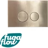 Image de FugaFlow Eccelente Press Bedieningsplaat - bedieningspaneel voor Geberit UP320 inbouwreservoir - dualflush - ronde knoppen - metaal goud geborsteld