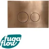 Image de FugaFlow Eccelente Press Bedieningsplaat - bedieningspaneel voor Geberit UP320 inbouwreservoir - dualflush - ronde knoppen - metaal koper