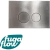 Image de FugaFlow Eccelente Press Bedieningsplaat - bedieningspaneel voor Geberit UP320 inbouwreservoir - dualflush - ronde knoppen - metaal RVS