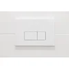 Image de FugaFlow Efficiente Press Bedieningsplaat - bedieningspaneel voor Geberit UP320 inbouwreservoir - dualflush - rechthoekige knoppen - kunststof wit glans -