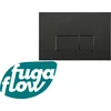 Image de FugaFlow Efficiente Press Bedieningsplaat - bedieningspaneel voor Geberit UP320 inbouwreservoir - dualflush - rechthoekige knoppen - kunststof zwart mat