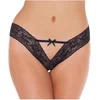 Image de Amorable - Slipje V-shape Met Bandjes En Strikje - Zwart