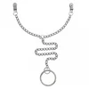 Image de Rimba Bondage Play - Metalen Tepelklemmen Met Ketting En Scrotum Ring Ø 50 mm