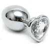 Image de Rimba - Buttplug Small Met Kristal In hartvorm - Transparant