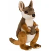 Image de WNF pluche kangoeroe - met baby - knuffeldier - 19 cm - Australische knuffel - speelgoed knuffeldier