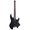 Image de Sire X6H6/BKS elektrische gitaar   Headless, mahonie met maple top, Black Satin, HH-configuratie, stainless frets, met gigbag