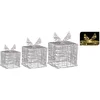 Image de cadeau acryl set van 3 met LED verlichting - transparant